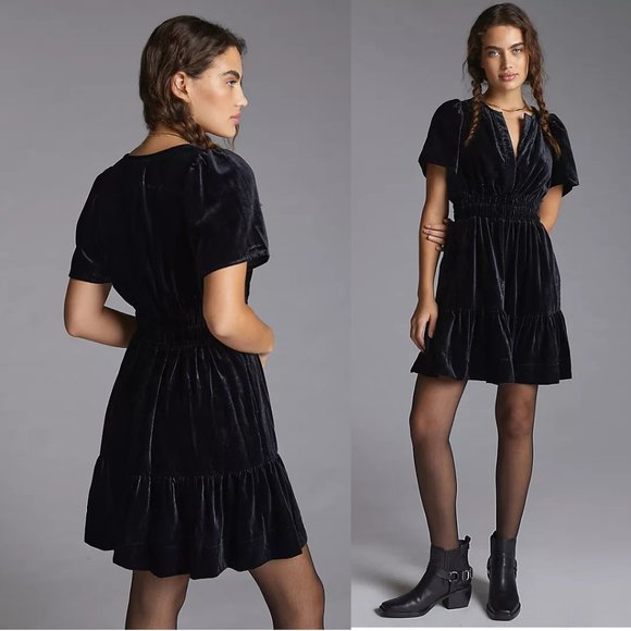 Anthropologie Dresses & Skirts - Anthropologie Maeve Somerset Velvet Mini Dress
